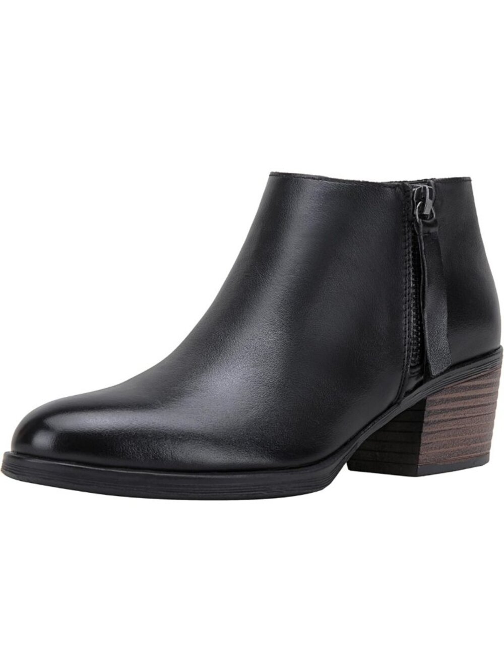 Stylish Women's Genuine Leather Low Heel Ankle Boots & Chic Short Booties